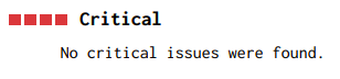 Critical issues